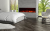 Clarendon Borderless Glass Fire - 71'' - Black