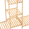 Large Bamboo Clothes Rail Rack Garment Closet Storage Organizer Dress Bag Grid