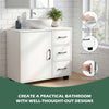 Under Sink Cabinet Bathroom Basin Unit Cupboard Storage Furniture & Shelf Boyeoq