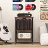 Record Player Stand Turntable Stand Vinyl Storage Cabinet Brown