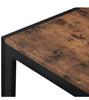 Industrial Space Saving Dining Table and 2 Chiars Bench Set Kitchen Dining Set
