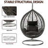 Rattan Swing Egg Chair Outdoor Garden Patio Hanging Wicker Hammock Pod Chair