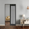 Folding Door PVC Internal Sliding Doors Concertina Accordion Door Magnetic Panel