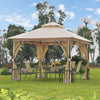 Gazebo Party Tent Canopy Sun Shade for Patio Garden 3x3(m)