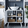 Under Sink Cabinet Bathroom Basin Unit Cupboard Storage Furniture & Shelf Rvigqa