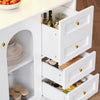 Tall Kitchen Pantry Cupboard, Storage Cabinet for Home Living Dining Room, White