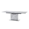 Parini Large Extending Dining Table In Magnesia Marble Effect