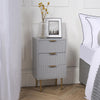 OHS Ribbed Bedside Table Cabinet 3/4/5/6 Draw Nightstand Side Board