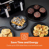 Double Basket Air Fryer Oven Digital Cooker 9L Timer Oil Free Frying 2600W Black
