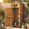 Garden Storage Shed Outdoor Tool Utility Pool Equipment Cabinet Asphalt Roof