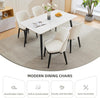 2-Pack Ergonomic Upholstered Dining Chair, Modern Wood Frame, 250 lb Load