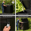 Outdoor Storage Box with Padlock 775L - Garden Container Shed Weather Resistant