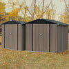 Metal Steel Garden Shed 6x8ft,3x5ft Storage Sheds Lockable Outdoor Tool House