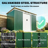9 x 4FT Metal Garden Storage Shed w/ 2 Door, Dark Green