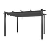 4X3M Heavy Duty Metal Pergola with Retractable Roof Outdoor Garden Gazebo Canopy