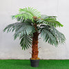 Ex-Large Faux Palm Tree Fake Artificial Green Plant Realistic Tree Garden 100cm