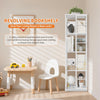 4-Tier Rotating Bookshelf, Bookshelf Tower, Freestanding Book Storage Rack