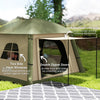Inflatable Camping Tent, Easy Setup 2 Man Tent, Brown