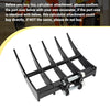 Mini Excavator Attachment Mini Digger Rake 450mm / 25mm Pins Mini Grabber