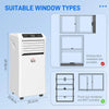 10000 BTU Air Conditioning Unit 3-in-1 Portable Air Conditioner Dehumidifier