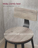 Tall Bar Stools, Bar Chairs with Backrest，1 set for 2 pieces，LBC026B02V1