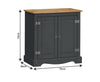 Corona Sideboard Charcoal 2 Door Cupboard Solid Pine Dining
