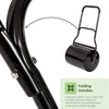 Lawn Roller Garden Grass Roller Heavy Duty Steel Water Fill Drum Push Handle 72L