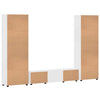 TV Cabinet Set FLORIN High Gloss White Engineered Wood