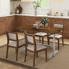 55 Inch Dining Table for 4-6 People Rectangular Kitchen Table
