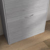 Slim Shoe Storage Cabinet with 3 Flip Drawers, Grey
