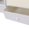 Kids Bookshelf & Toy Organizer, 3-Tier Sling Bookcase with Drawers, White