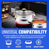 12-Pcs Stainless Steel Cookware Set – Induction Compatible Pots & Pan