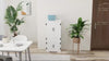 Accent Floor Storage Cabinet Kitchen Cupboard with 2 Large Doors