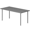 Garden Dining Table for 6 Person, 165 x 80 cm Rectangular Outdoor Dining Table