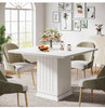 90CM Square Dining Table with 2 Placemats, Small Dinner Kitchen Table with Base