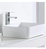 Bathroom Counter Top Ceramic White Basin Cloakroom Gloss Wash Sink 400mm x 300mm