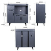 Modern Storage Cabinet Buffet Sideboard Kitchen Cupboard w/Doors &Open Shelf