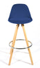 Bar Stools Kitchen Breakfast Chairs Dining Modern Wooden Velvet | Set of 2