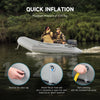 Inflatable Boat Raft for 2 Adults Kayak Fishing Hunting Playing on Rivers Lakes