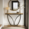 105cm Industrial Console Table, Narrow Long Sofa Table for Hallway, Entrance