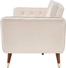 3 Seater Velvet Sofa Bed Click Clack 5 Colour Luxury Button Tufted Sleeper Couch