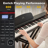 ♬Mustar 88 Key Semi Weighted Digital Piano Portable Keyboard Stool Chair