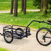 Folding Bicycle Cargo Storage Cart and Luggage Trailer with Hitch Black