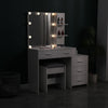 Dressing Table With 5 Drawers Mirror Stool Set Makeup Desk Vanity Table Bedroom