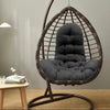 Hanging Chair Cushion Thick Black Egg Swing Chair Seat Pad Outdoor Indoor