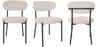 2 Velvet Dining Chairs Velvet Seat Chairs Plush velvet seat and backrest