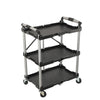Portable Folding Workshop Garage Trolley 3 Level Shelf Cart Storage 165lb UK