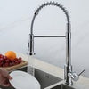 360° Monobloc Kitchen Sink Mixer Tap with Pull Out Hose Spray Single Lever UK