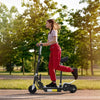 Foldable Powered Scooter with Adjustable Seat, Brake, Black