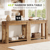 43.3'' Solid Wood Console Table, Farmhouse Narrow Entryway Sofa Table w/ Storage